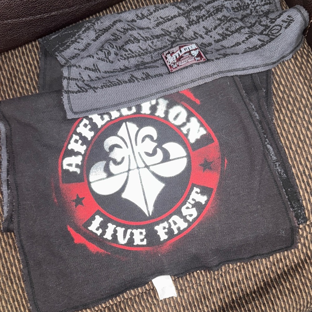 Affliction Live Fast Divio Spray Scarf - Reversible